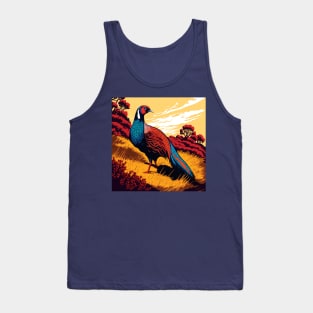 Pheasant in Countryside Tank Top